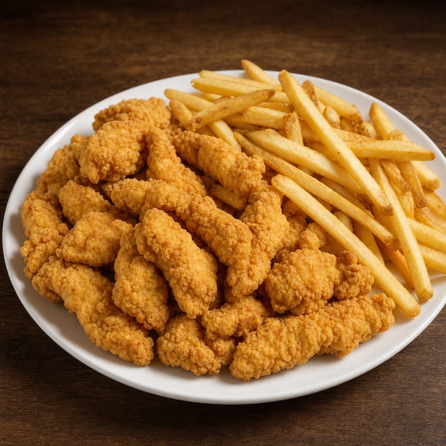🍗🍟Half Tray Chicken Finger & Fries (25 Pcs)🍗🍟.