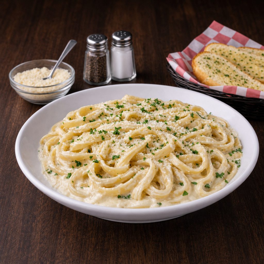 Fettuccine Alfredo.