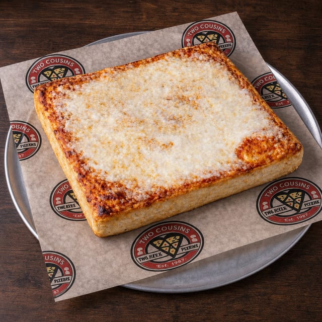 Sicilian Cheese Pizza 16x16".