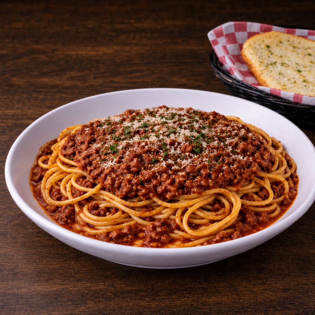 Kids Spaghetti with Meatsauce.