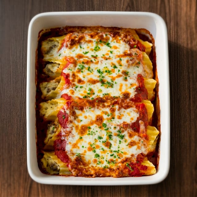 Half Tray Manicotti.