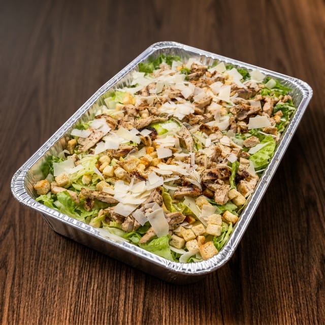 Full Tray Chicken Caesar Salad.