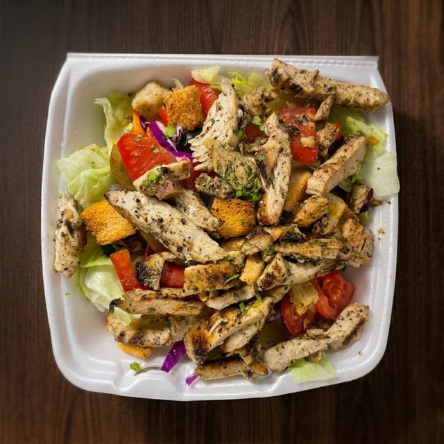 Half Tray Grilled Chicken Salad.