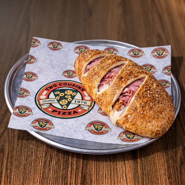 L Ham & Chz Calzone.