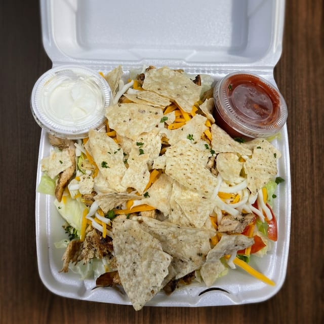 Half Tray Chicken Taco Salad.