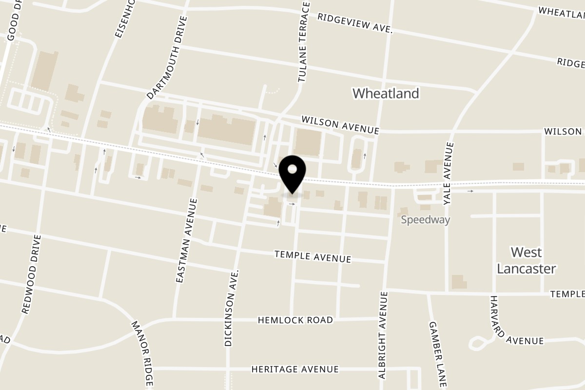 Map showing the location of Two cousins pizza Columbia Avenue Lancaster on 1762 Columbia Avenue in Lancaster